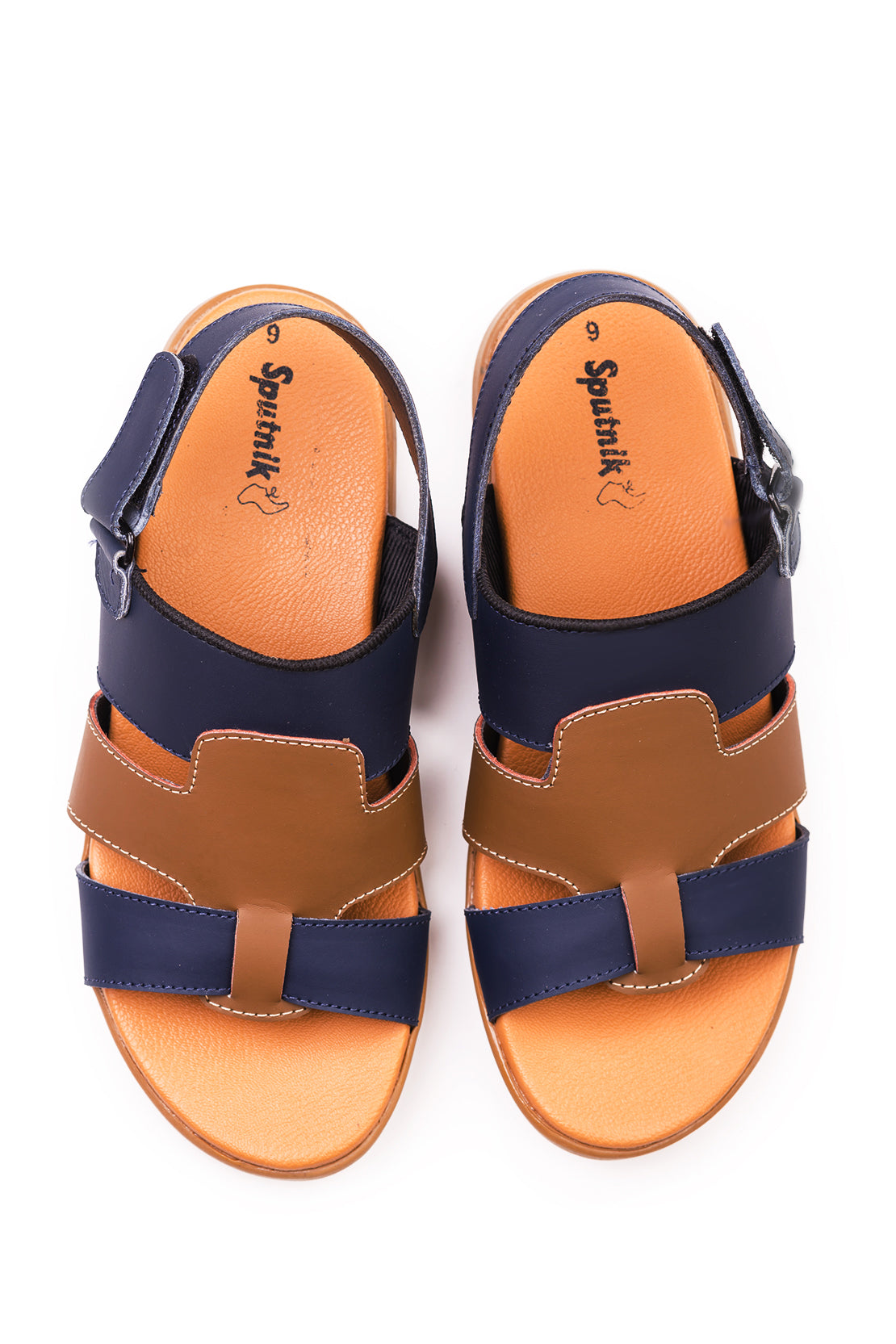 Blue and Fawn Sandal K00723/506