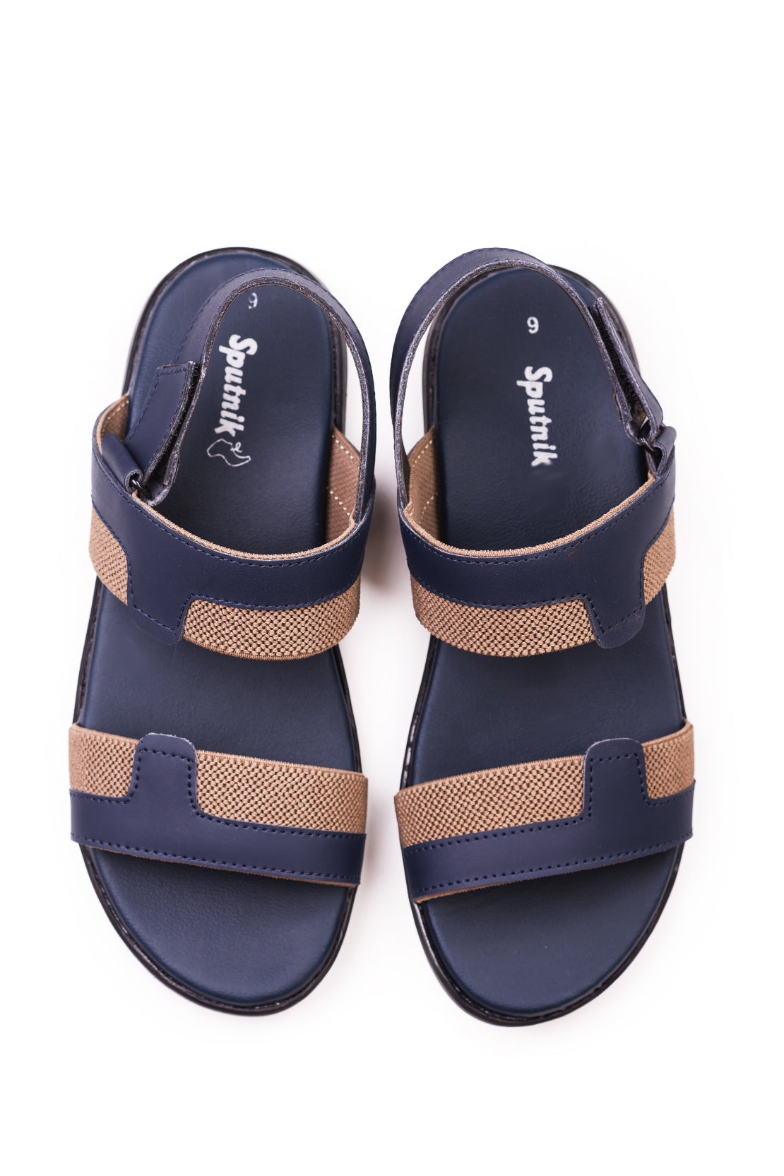 Blue and Fawn Sandal K00741/506