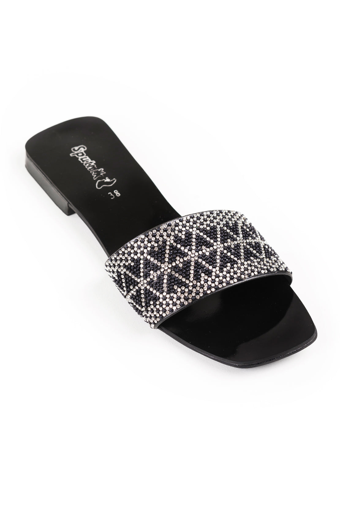 Black Flat Slipper L02206/002