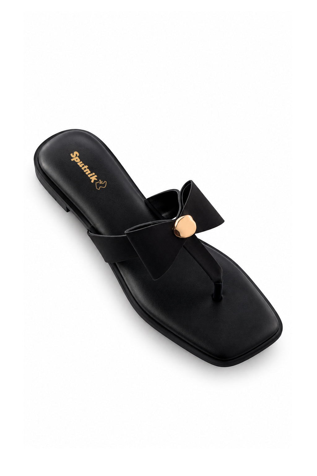 Black Flat Slipper L03215/002