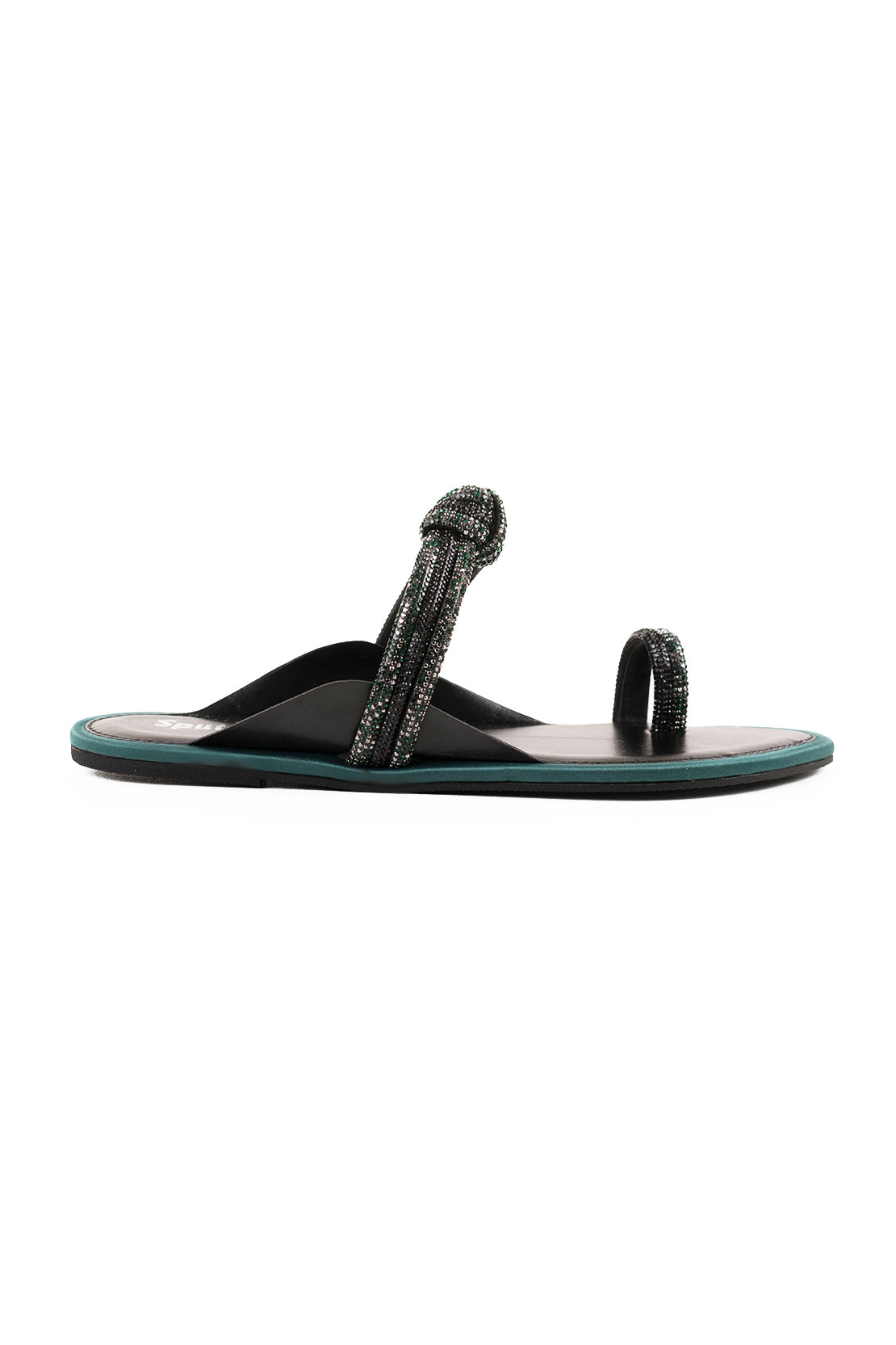 Green Black Slipper L03249/702