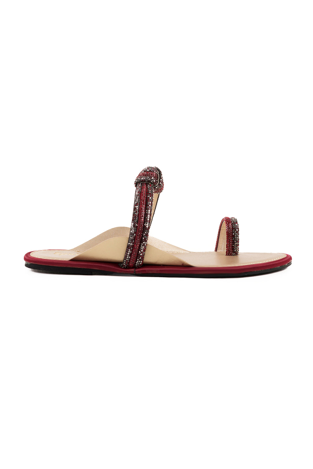 Maroon Flat Slipper L03249/017