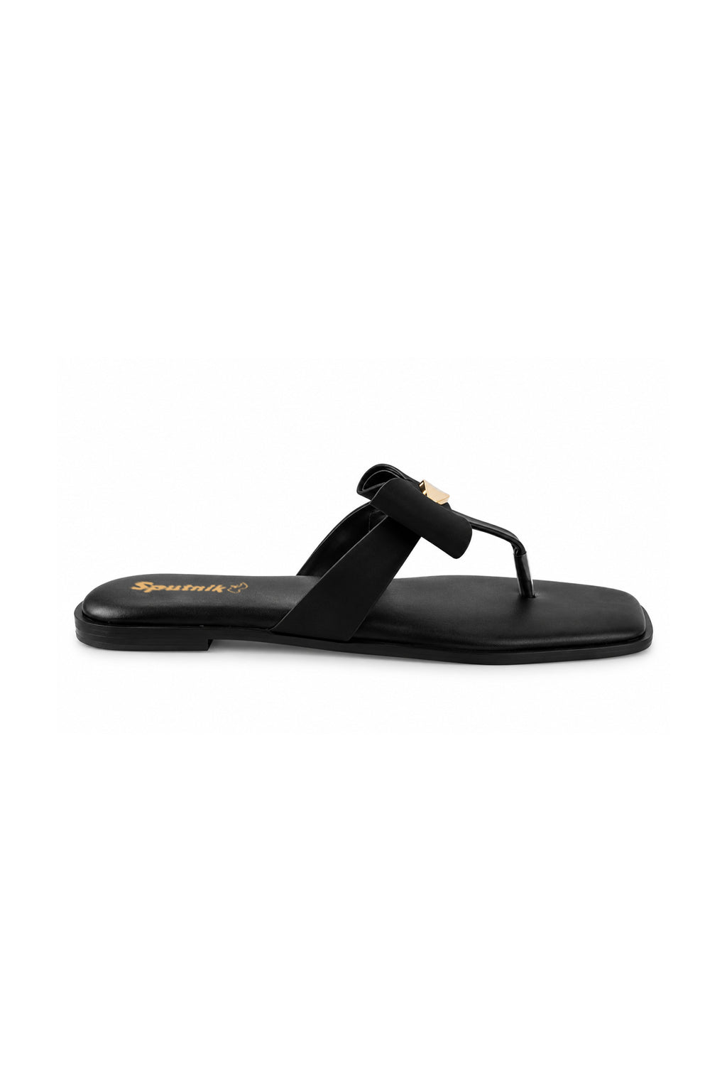Black Flat Slipper L03215/002
