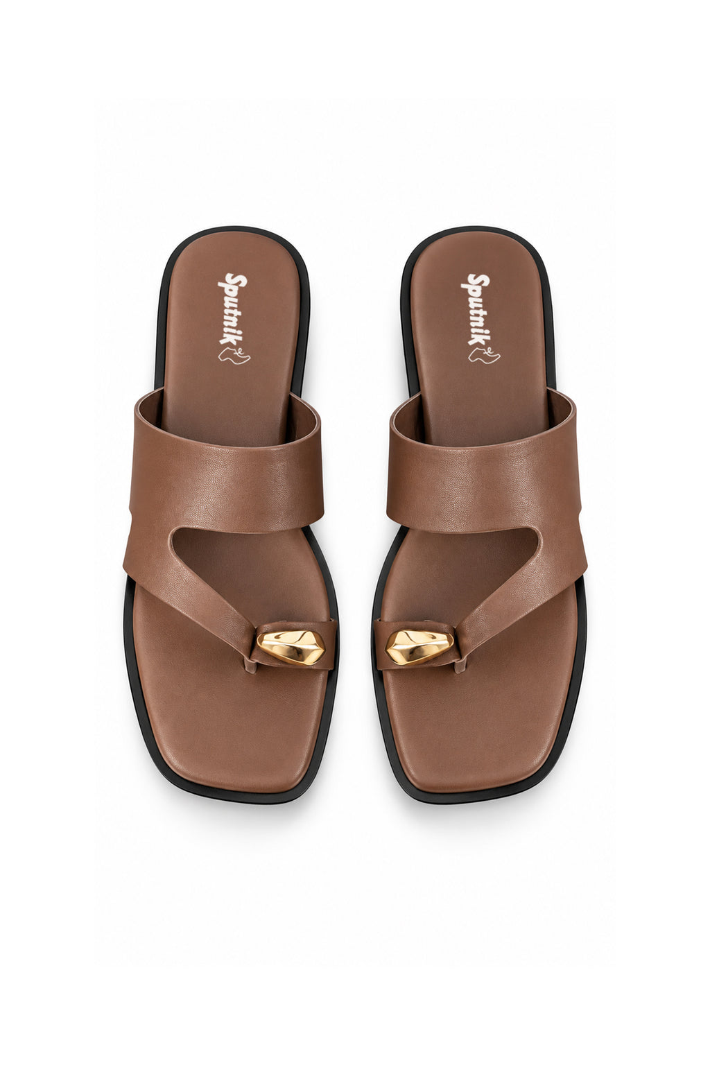 Brown Flat Slipper L02175/001