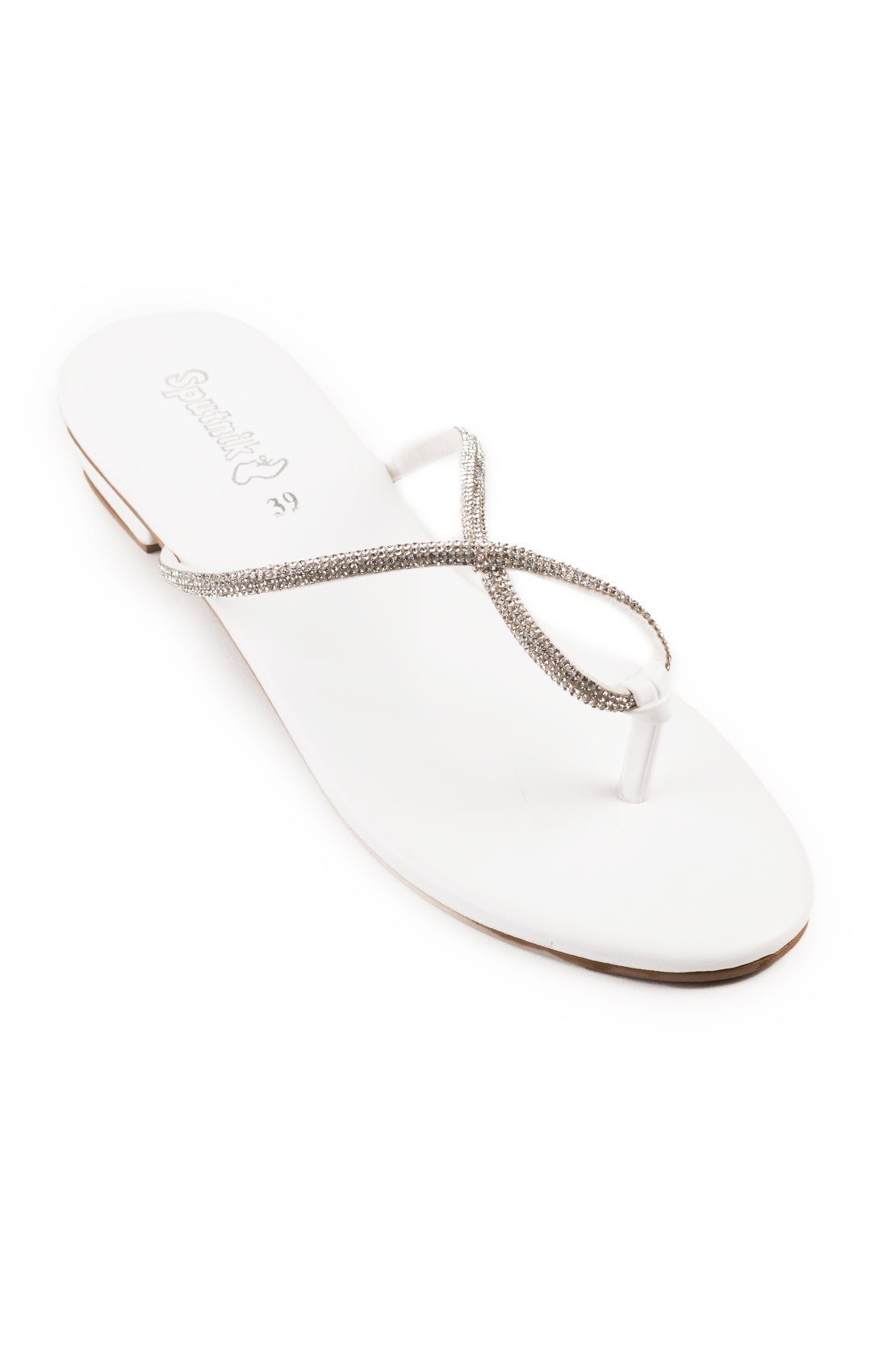 White Flat Slipper L02288/003