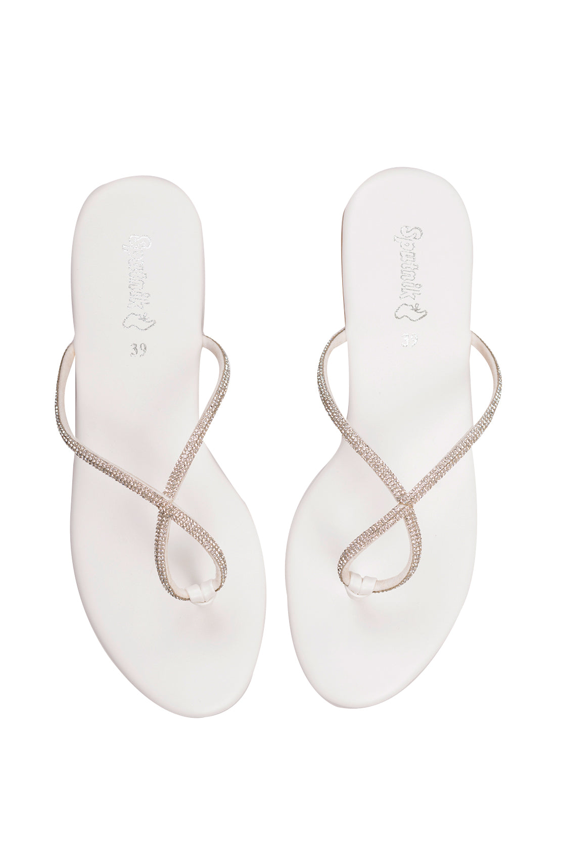 White Flat Slipper L02288/003