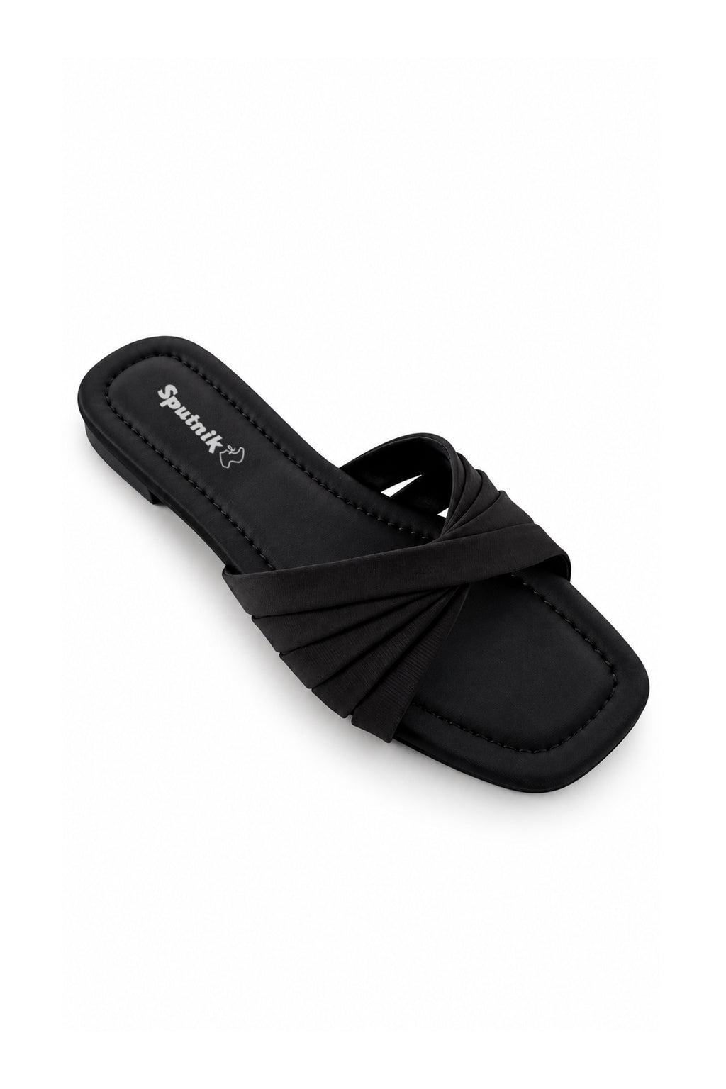 Black Flat Slipper L02922/002