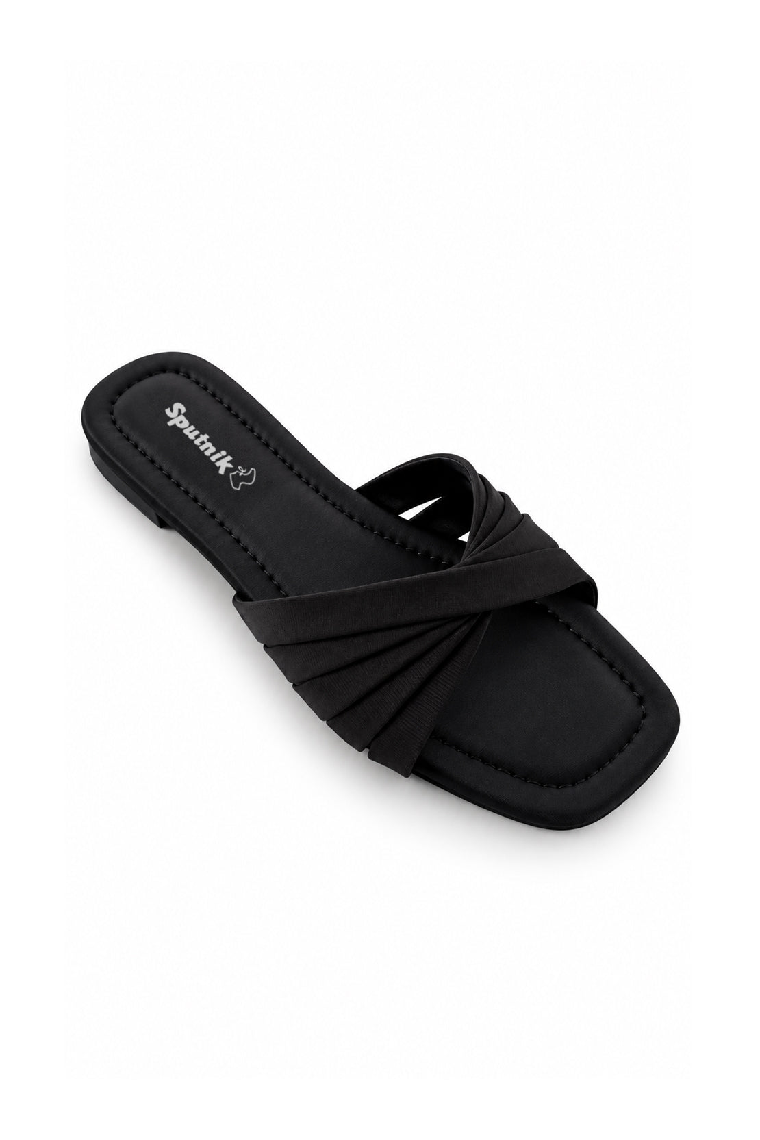 Black Flat Slipper L02922/002