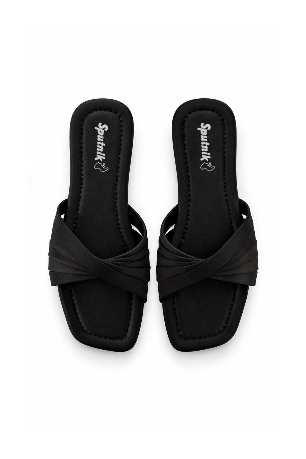 Black Flat Slipper L02922/002
