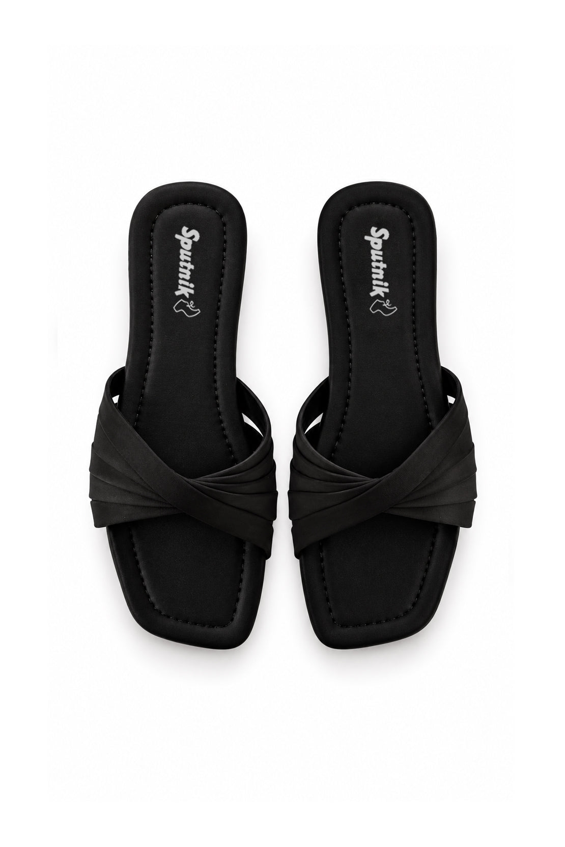 Black Flat Slipper L02922/002