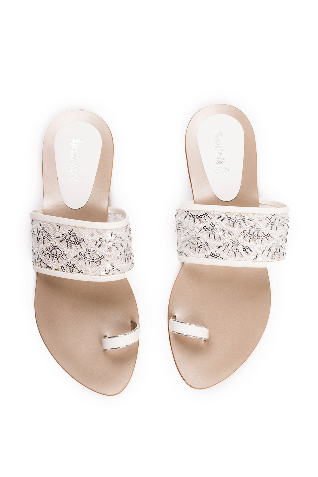 White Flat Slipper L02192/003
