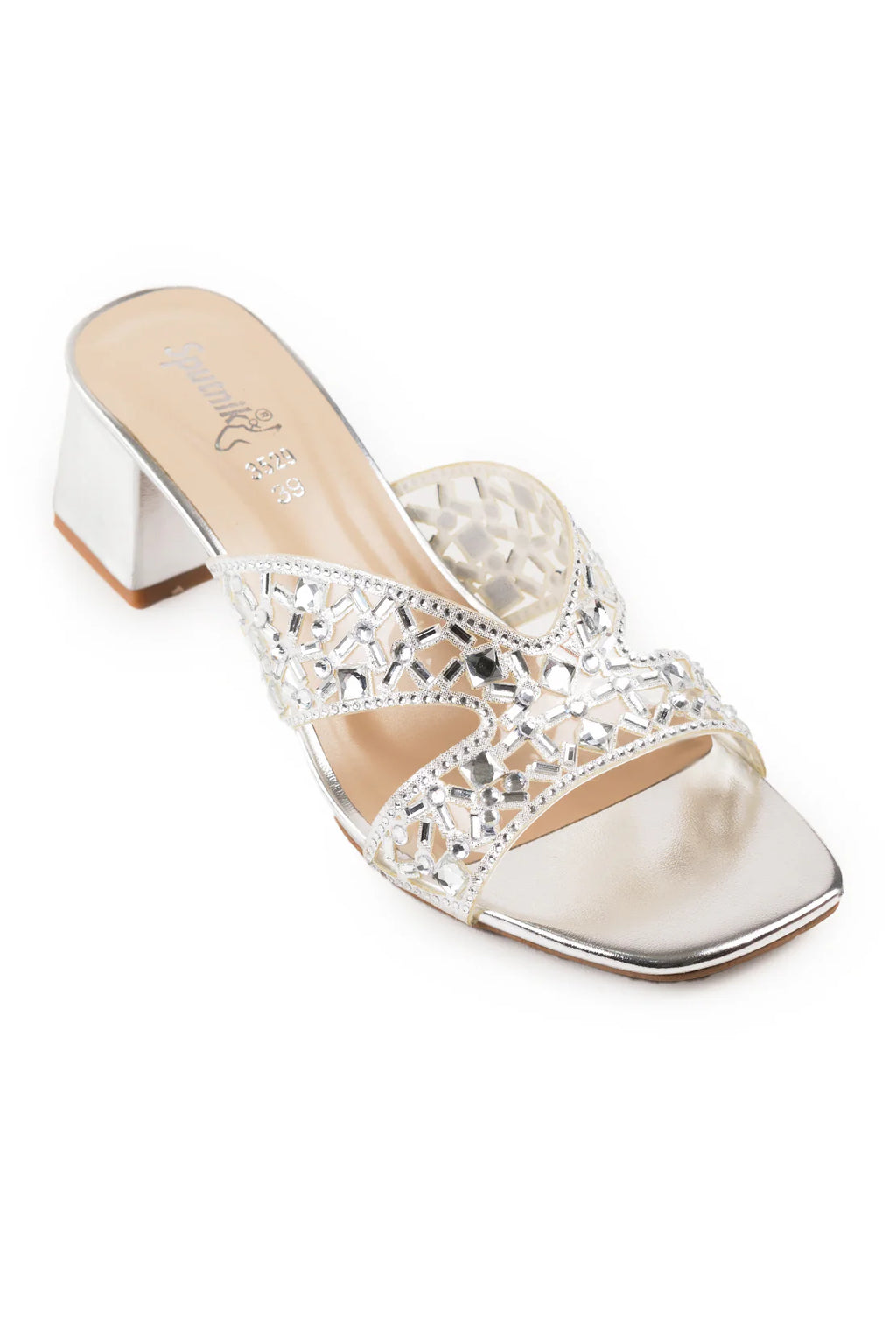 Silver Fancy Heel L02408/010