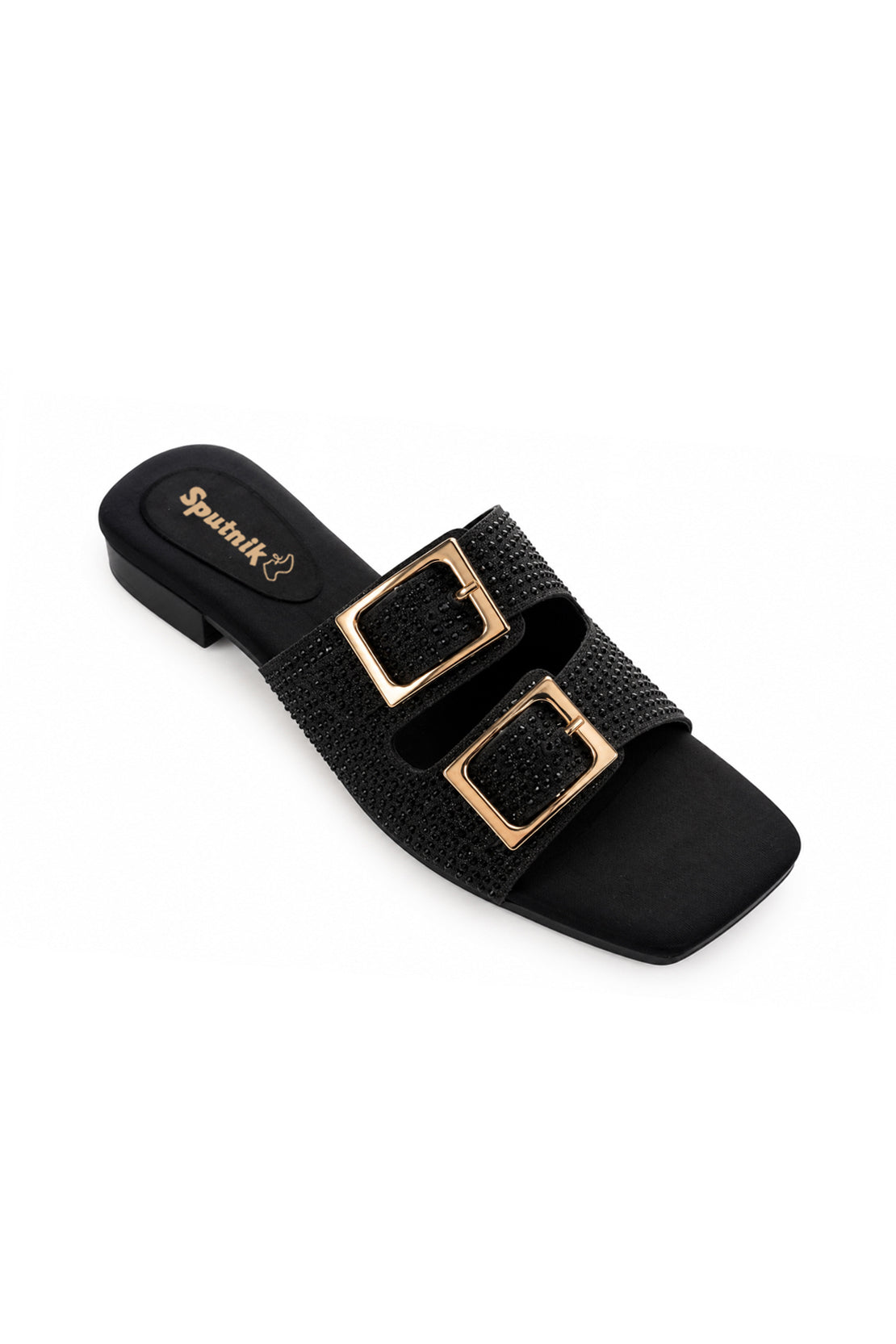 Black Flat Slipper L02927/002