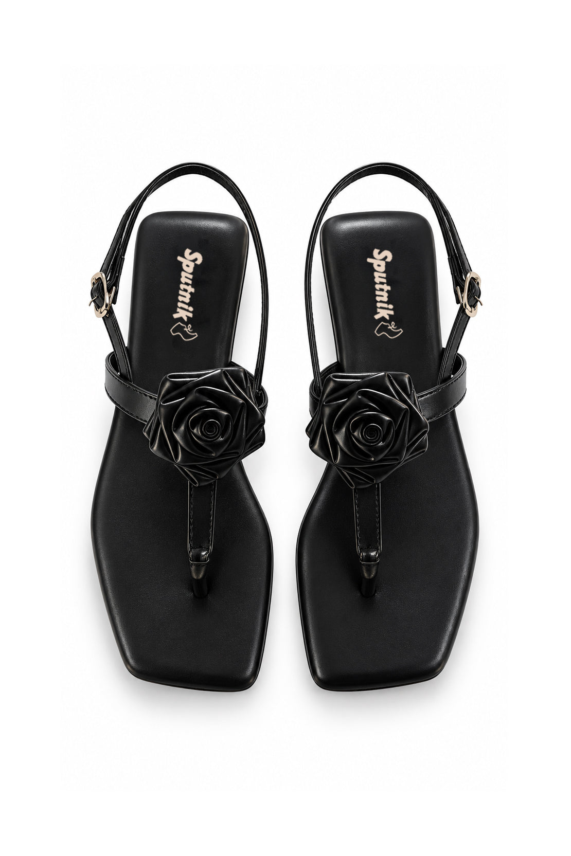 Black Flat Slipper L03164/002