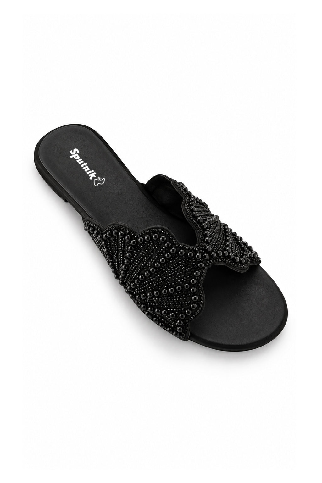 Black Flat Slipper L02210/002