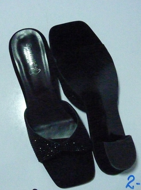 Black Champion Suede Heel K02432/2SC