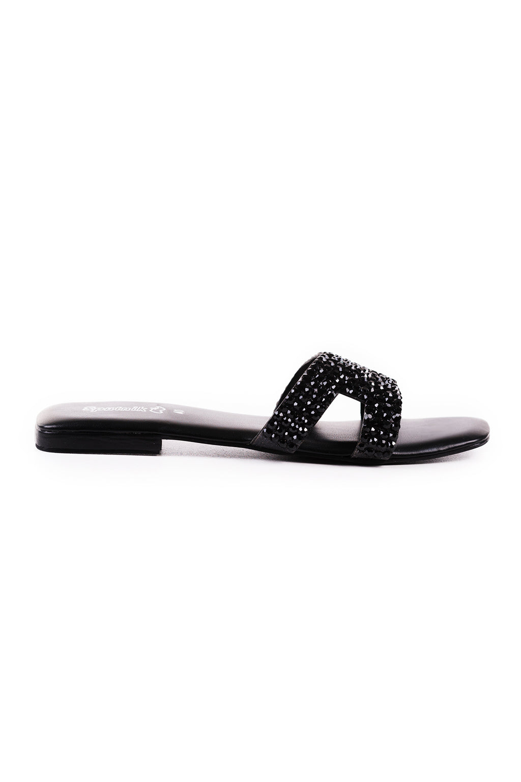 Black Flat Slipper K02194/002