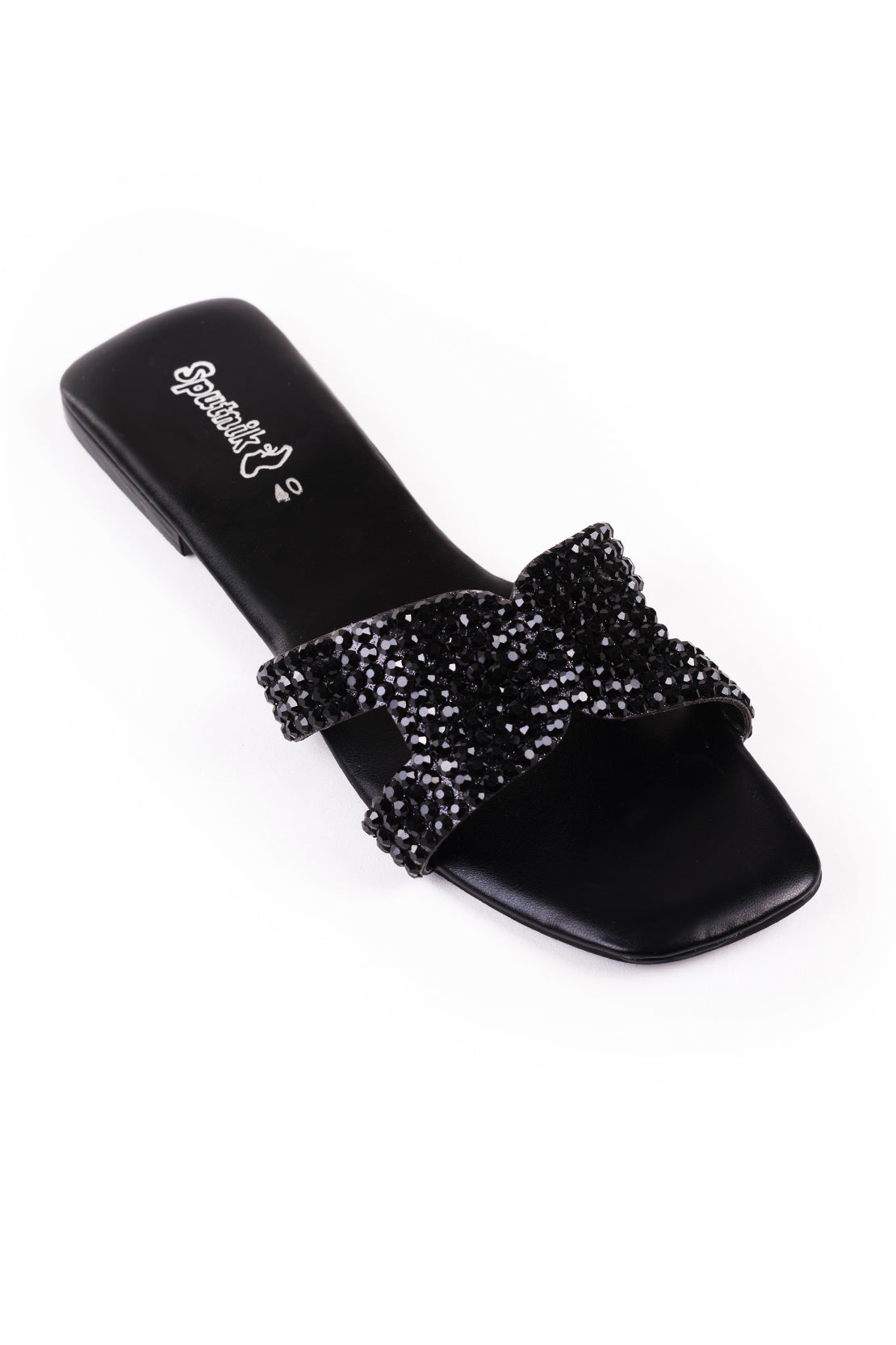 Black Flat Slipper K02194/002