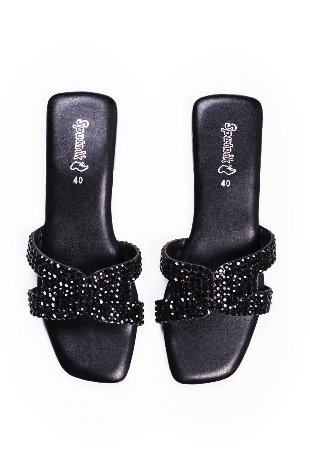 Black Flat Slipper K02194/002