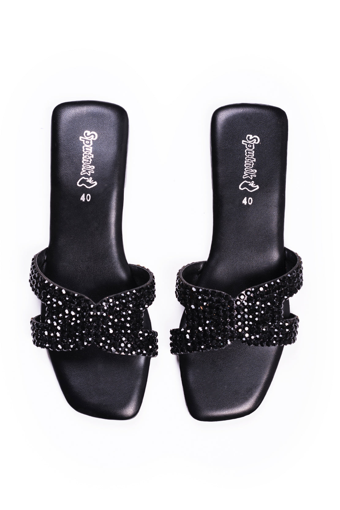 Black Flat Slipper K02194/002