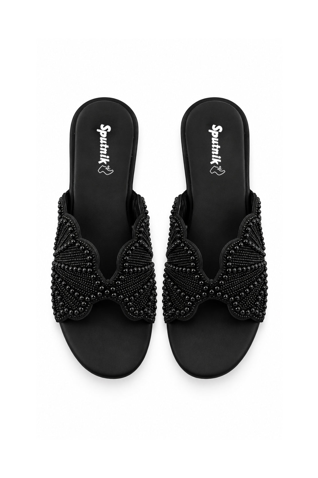 Black Flat Slipper L02210/002