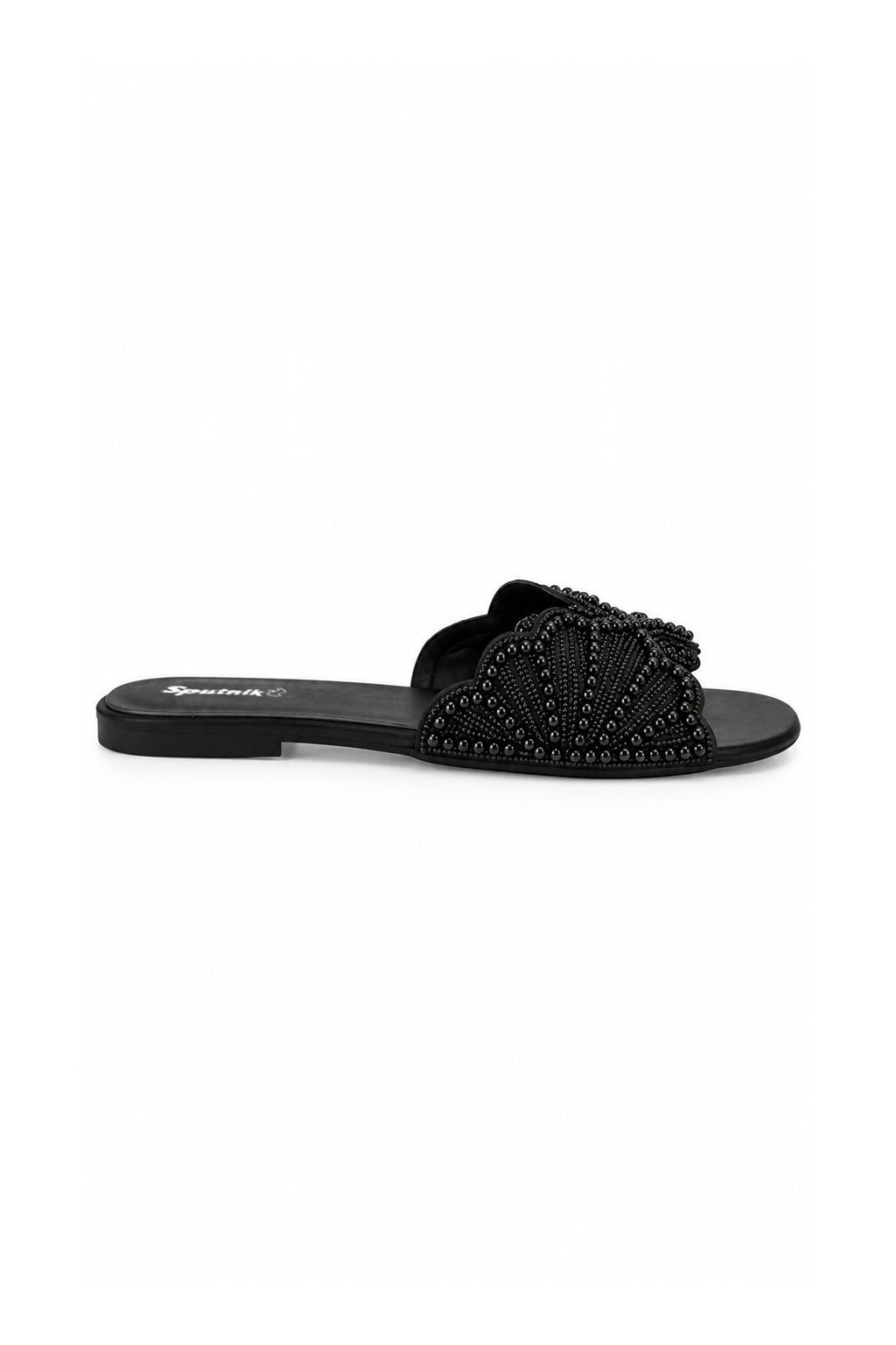 Black Flat Slipper L02210/002