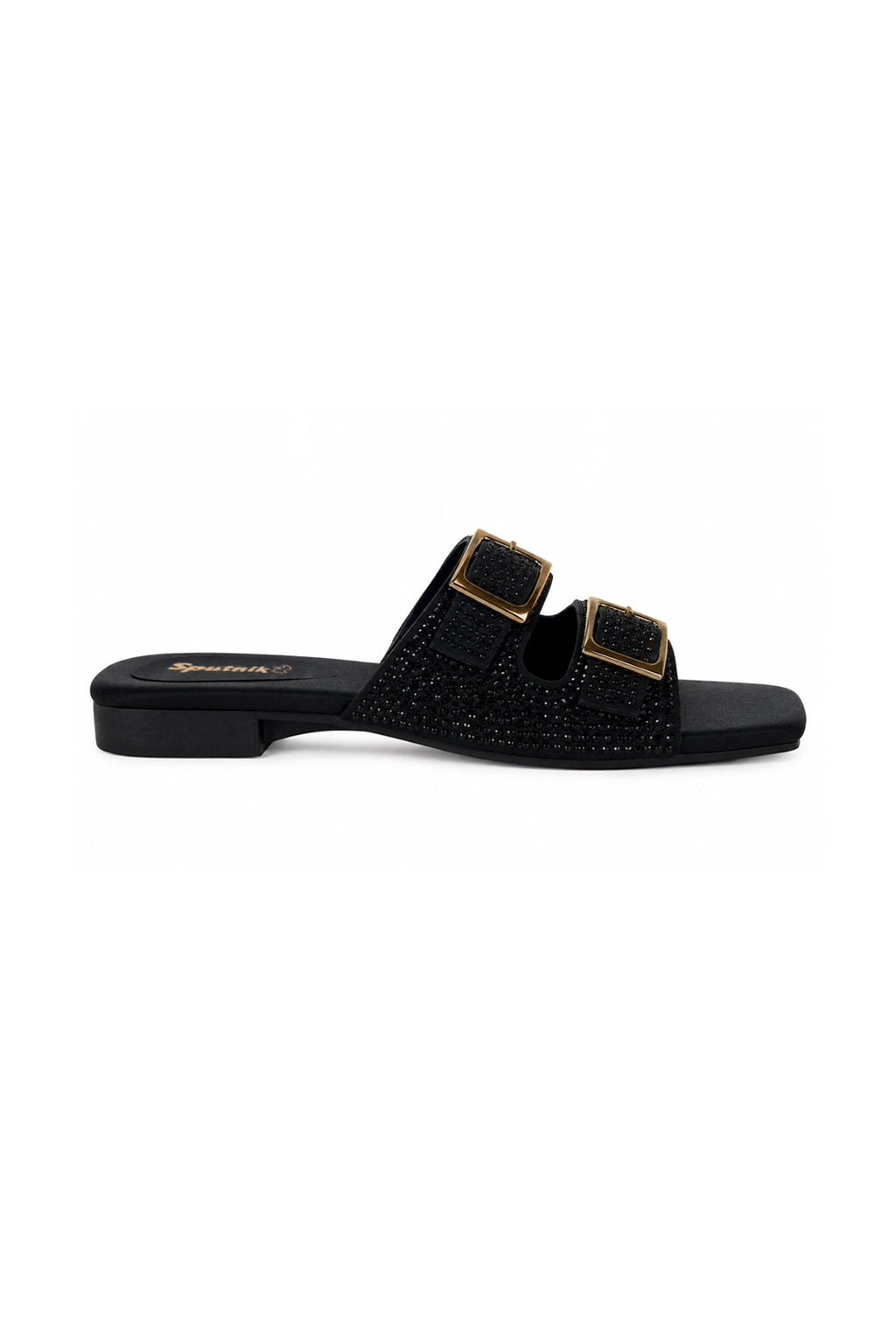 Black Flat Slipper L02927/002
