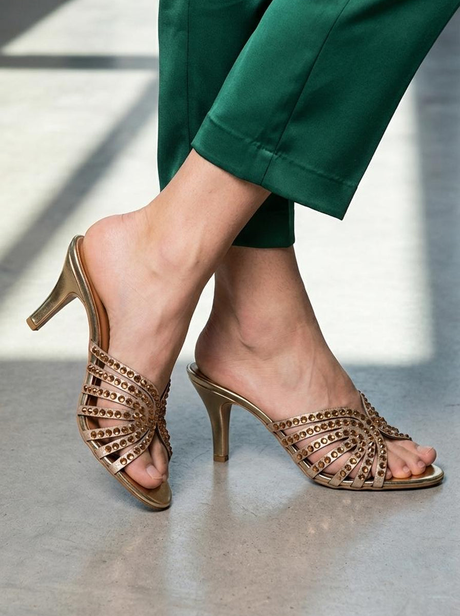 Golden Fancy Slipper L02778/011