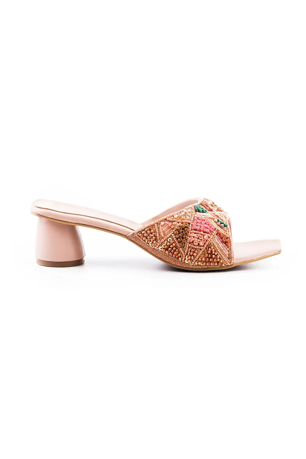 Peach Multi Fancy Slipper K02458/13M