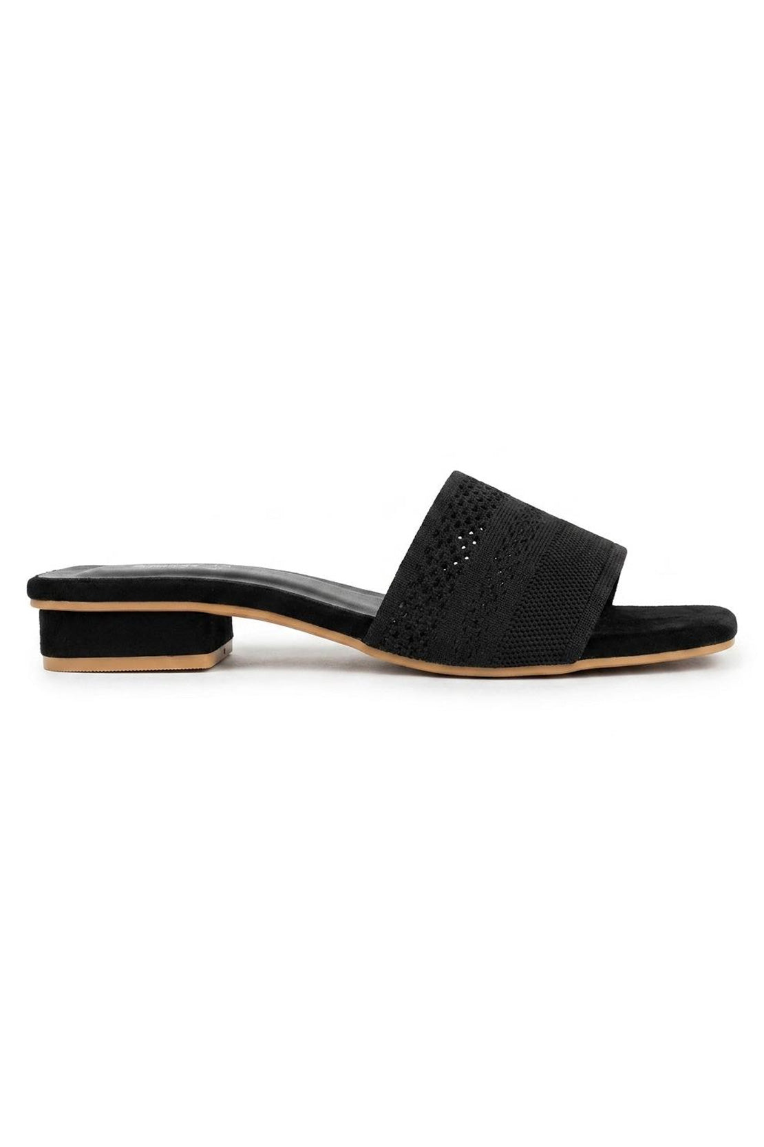 Black Flat Slipper H02212/002