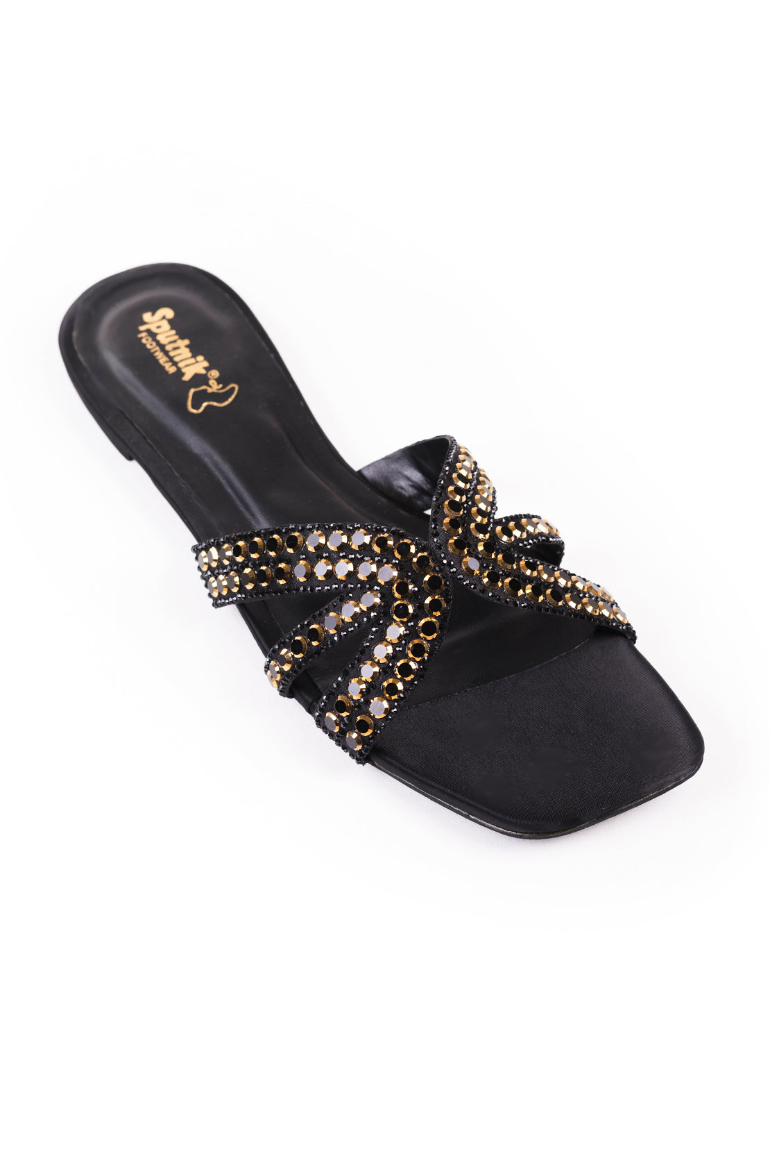 Black Flat Slipper L03286/002
