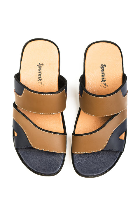 Blue & Fawn Slipper J00051/506