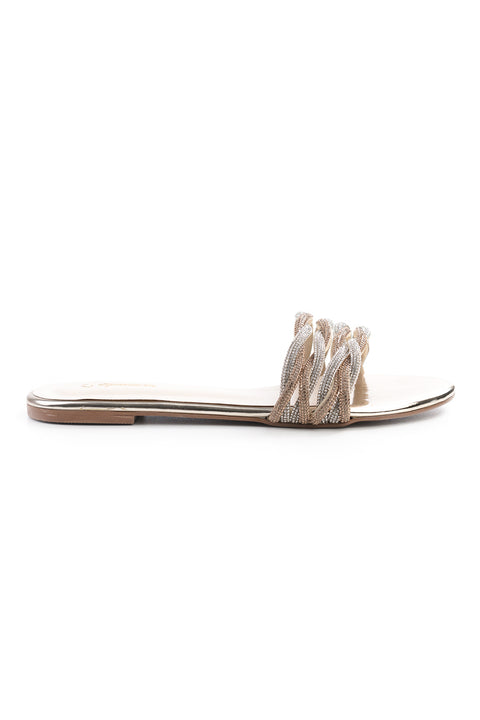 Golden Flat slipper J02105/011