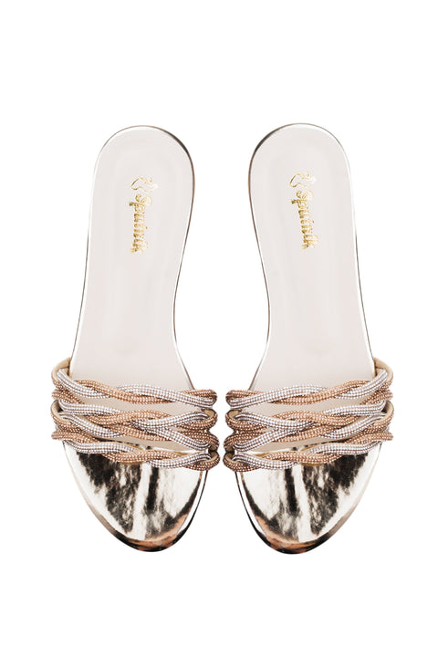 Golden Flat slipper J02105/011