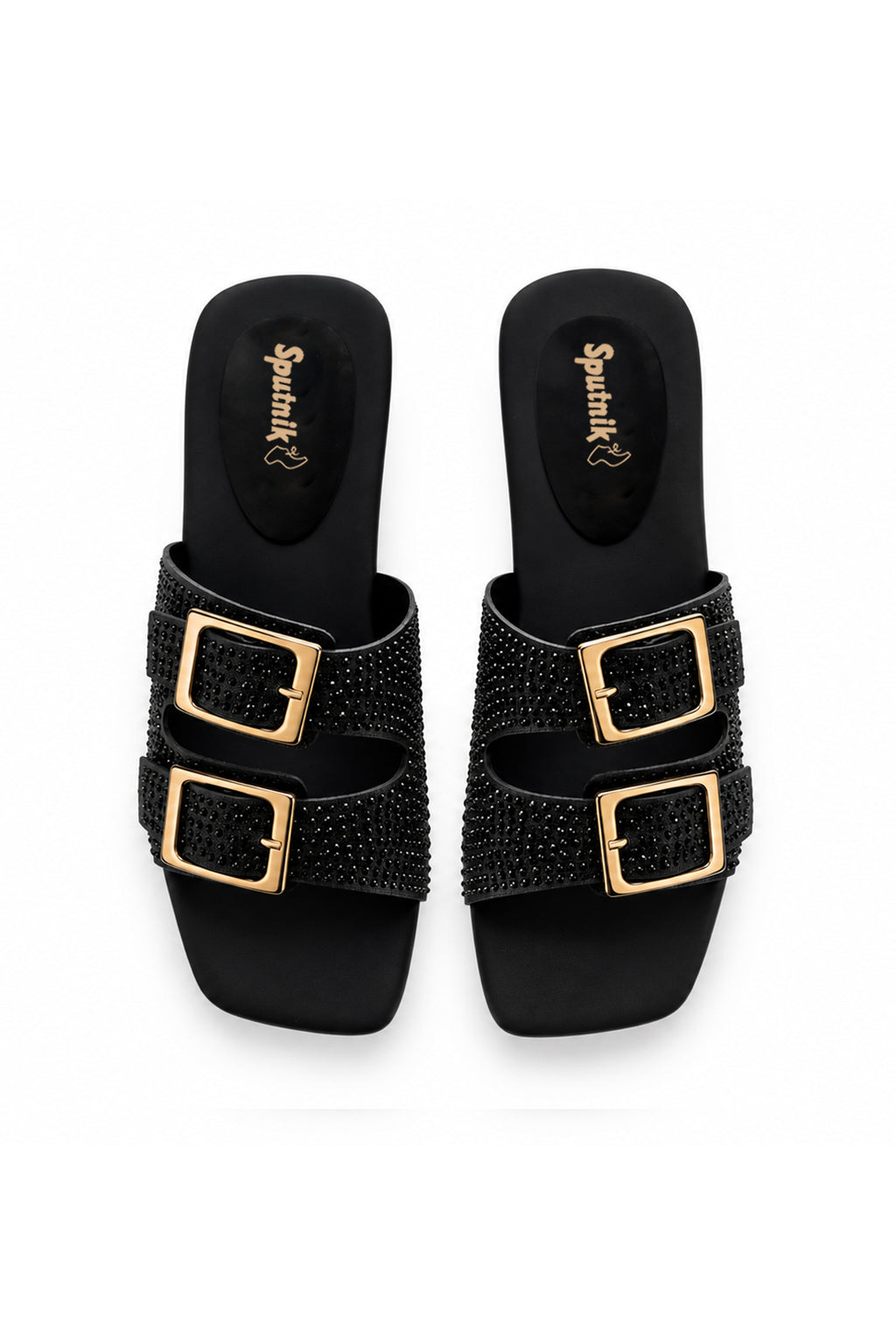 Black Flat Slipper L02927/002