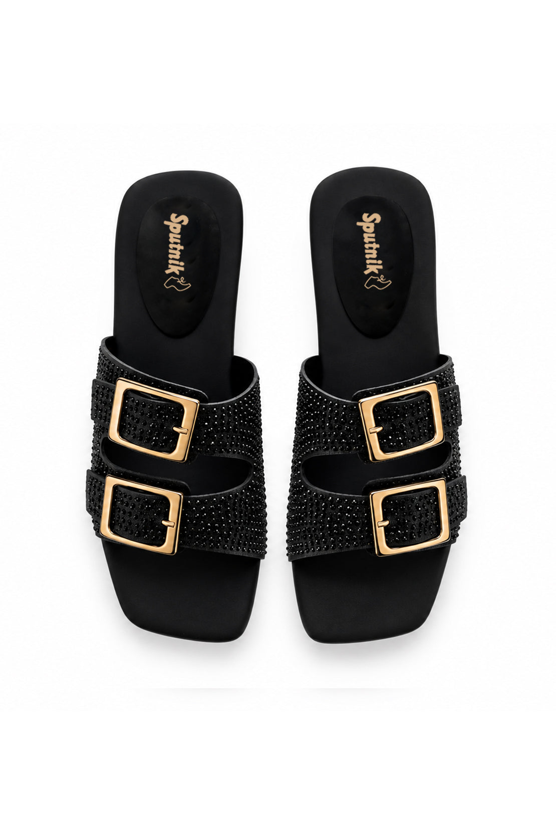 Black Flat Slipper L02927/002