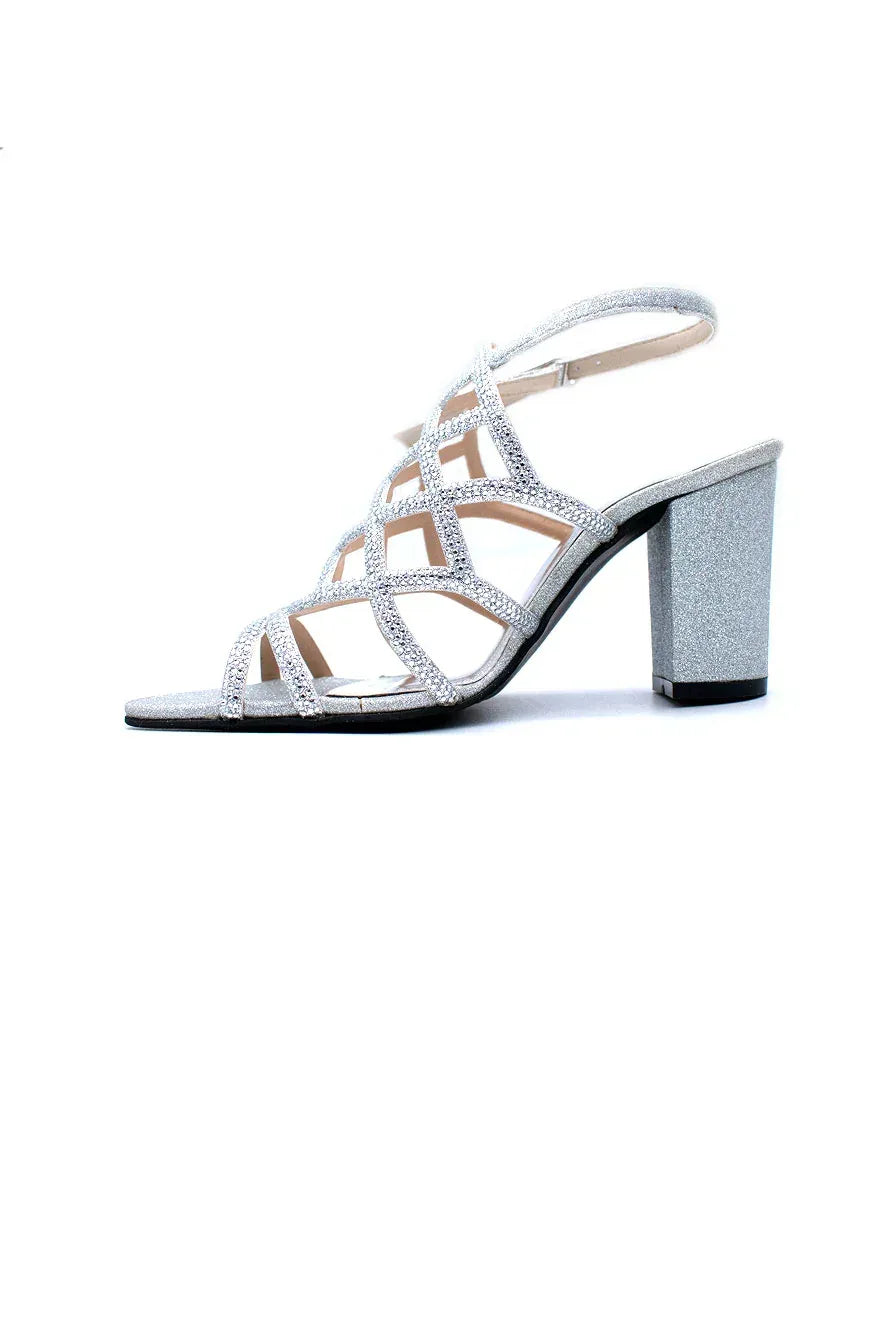Silver Fancy Sandal F03458/010