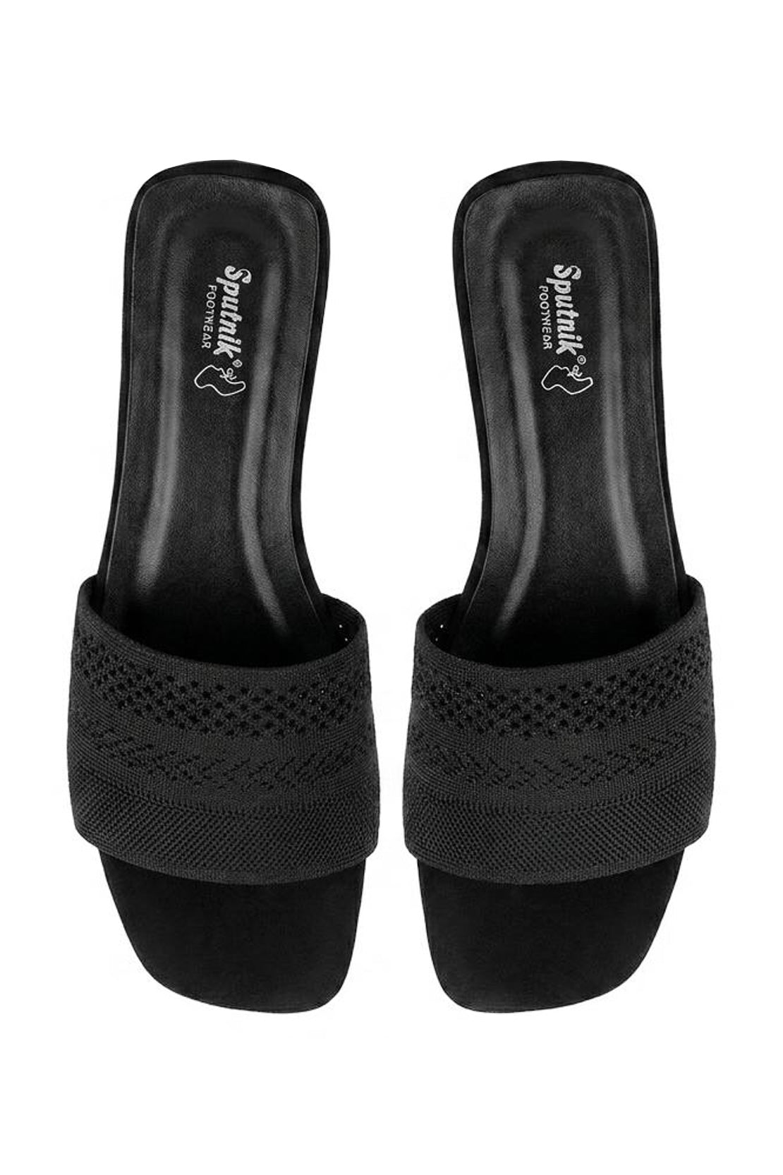 Black Flat Slipper H02212/002