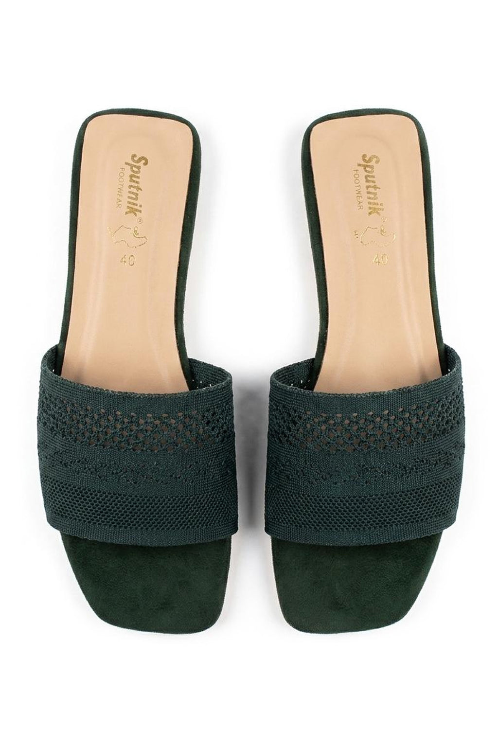 Green Flat Slipper H02212/007