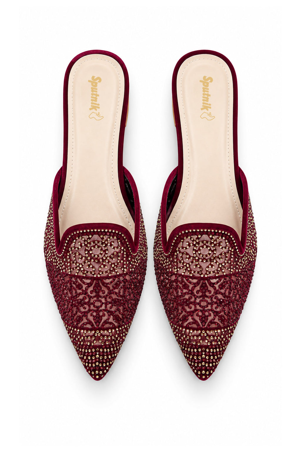 Maroon Suede Pumps L04410/17s