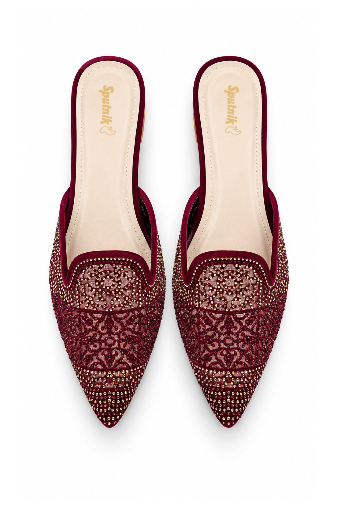 Maroon Suede Pumps L04410/17s