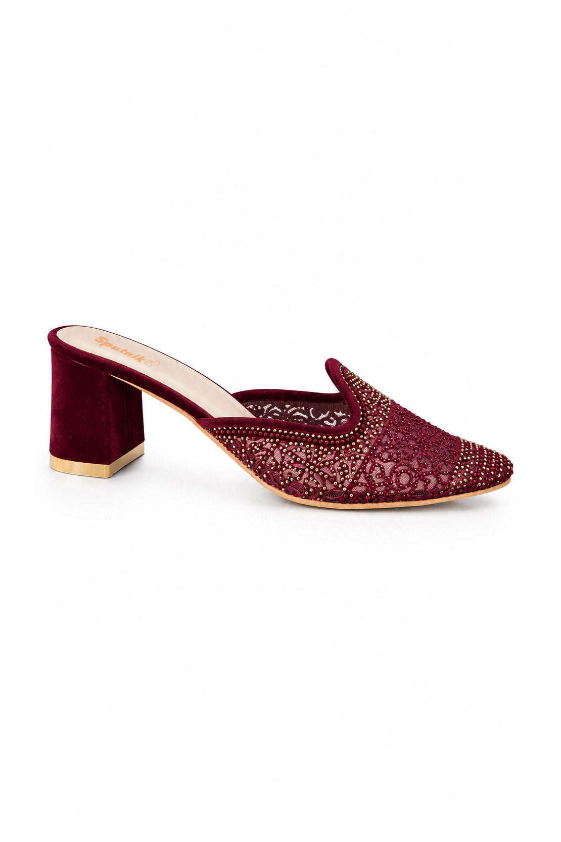 Maroon Suede Pumps L04410/17s