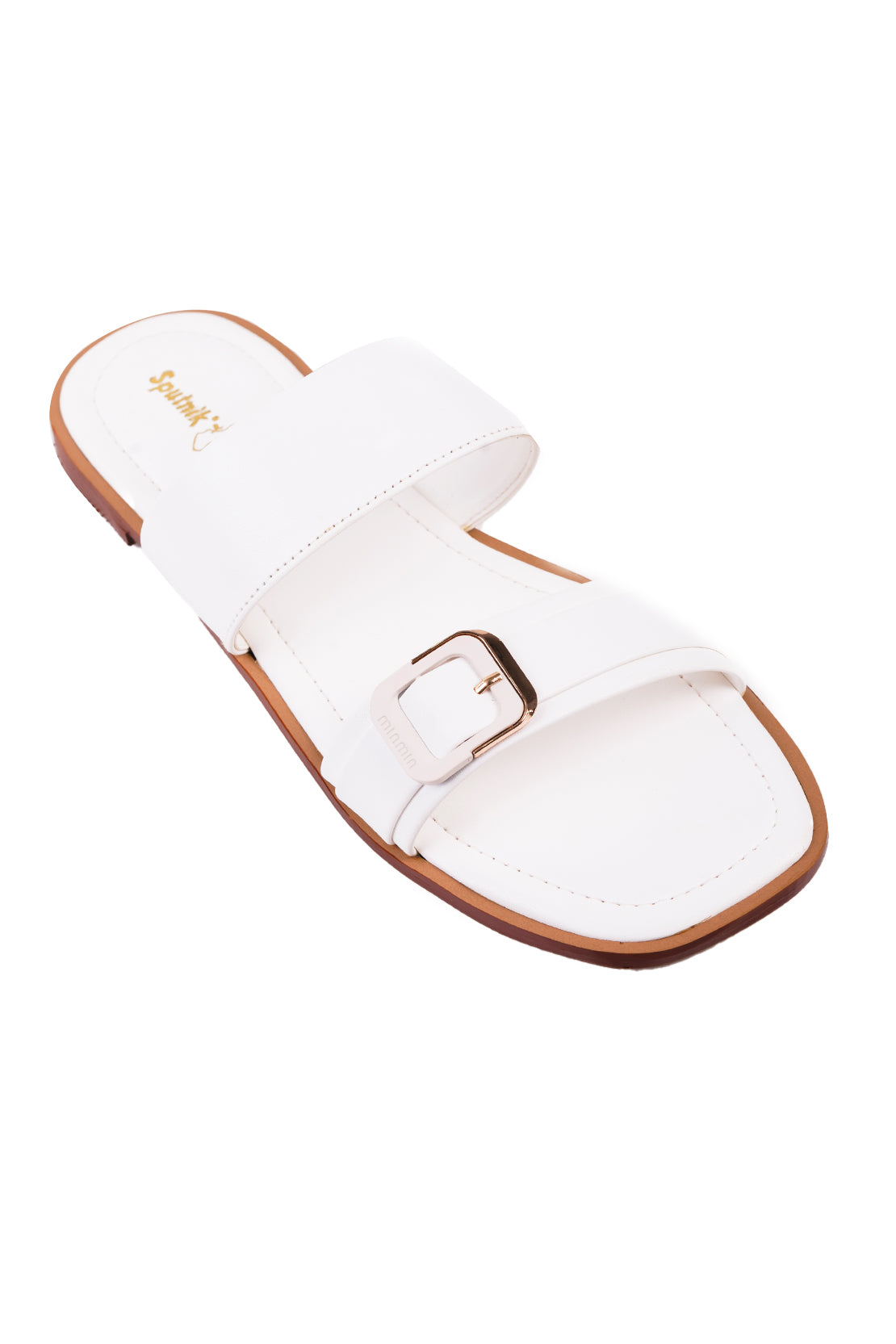 White Flat Slipper K03241/003