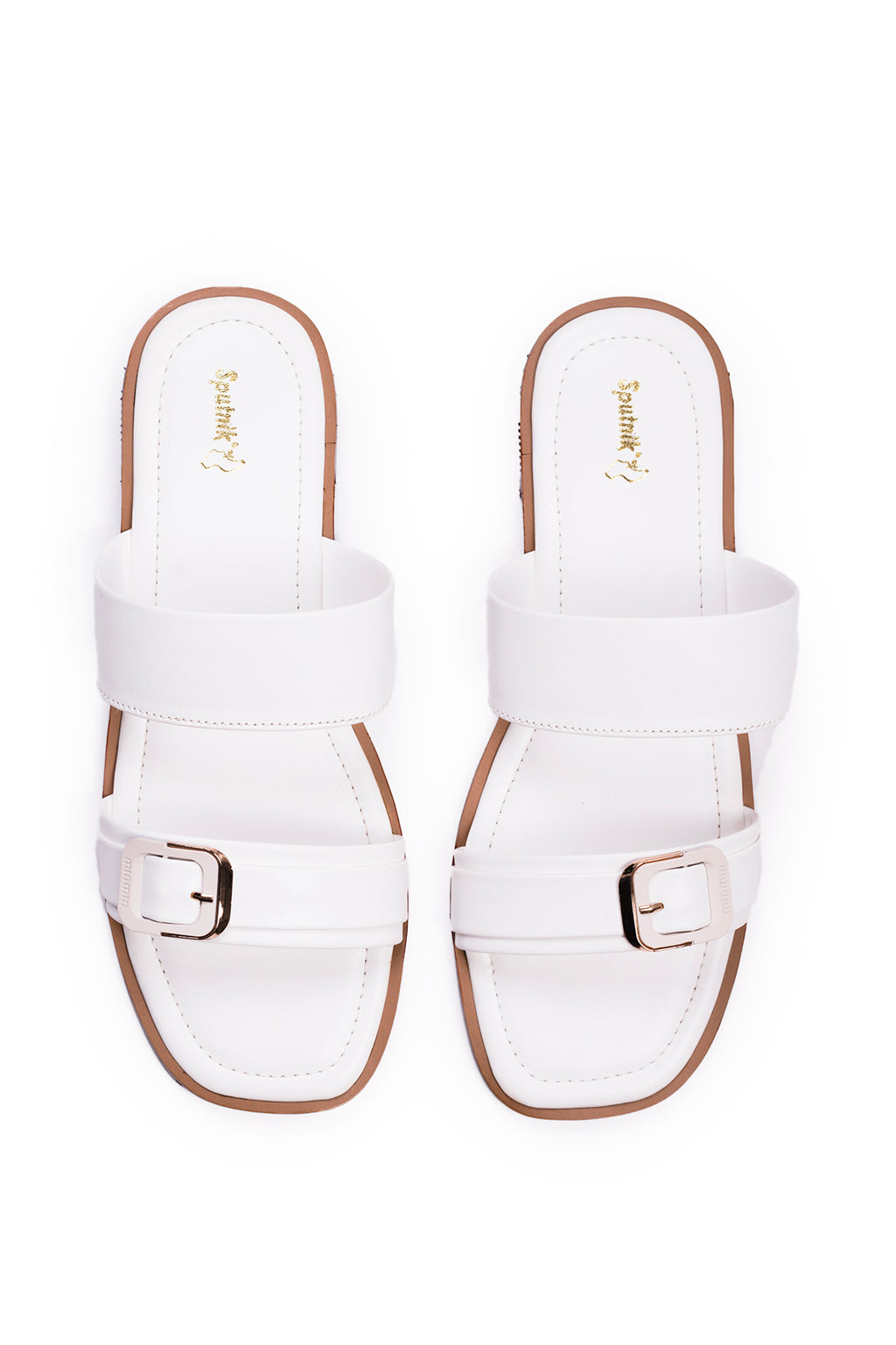 White Flat Slipper K03241/003