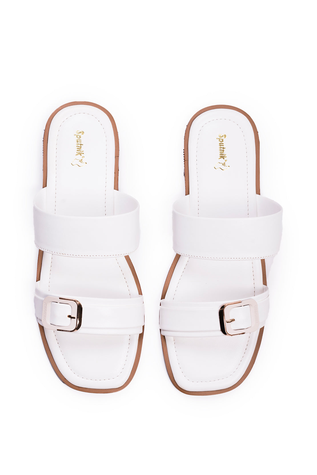White Flat Slipper K03241/003