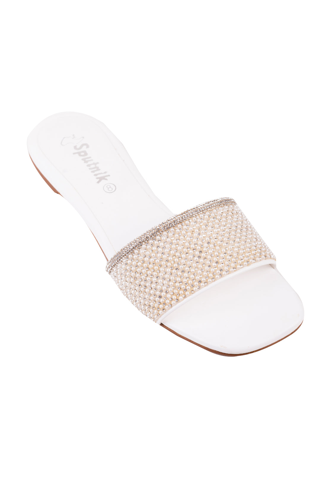 White  Flat Slipper K03257/003