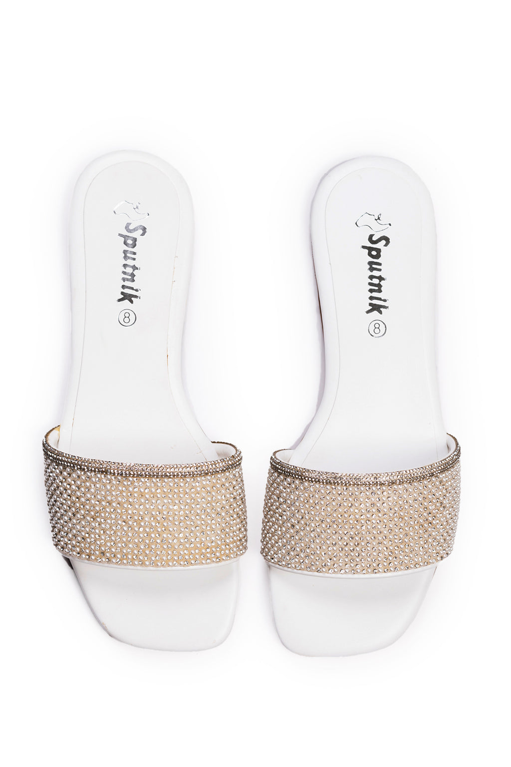 White  Flat Slipper K03257/003