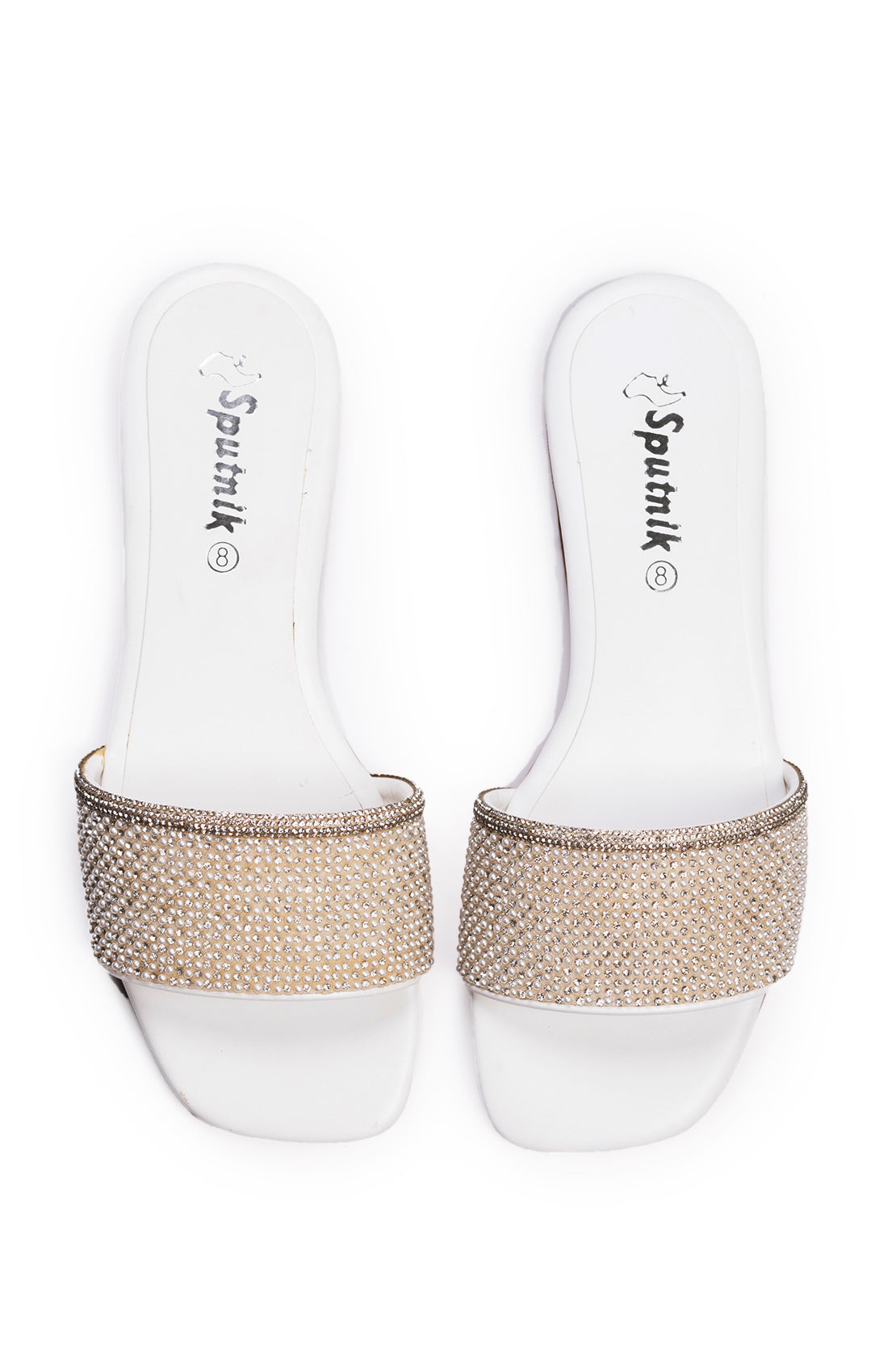 White  Flat Slipper K03257/003