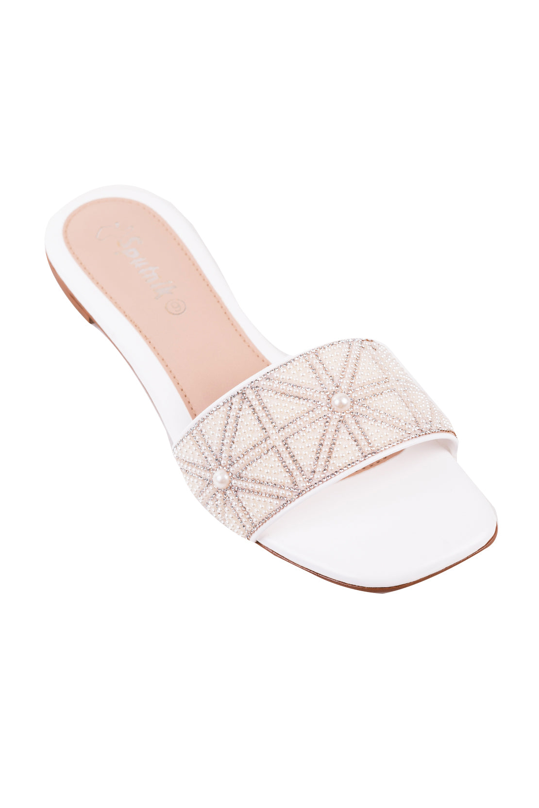 White Flat Slipper L03230/003