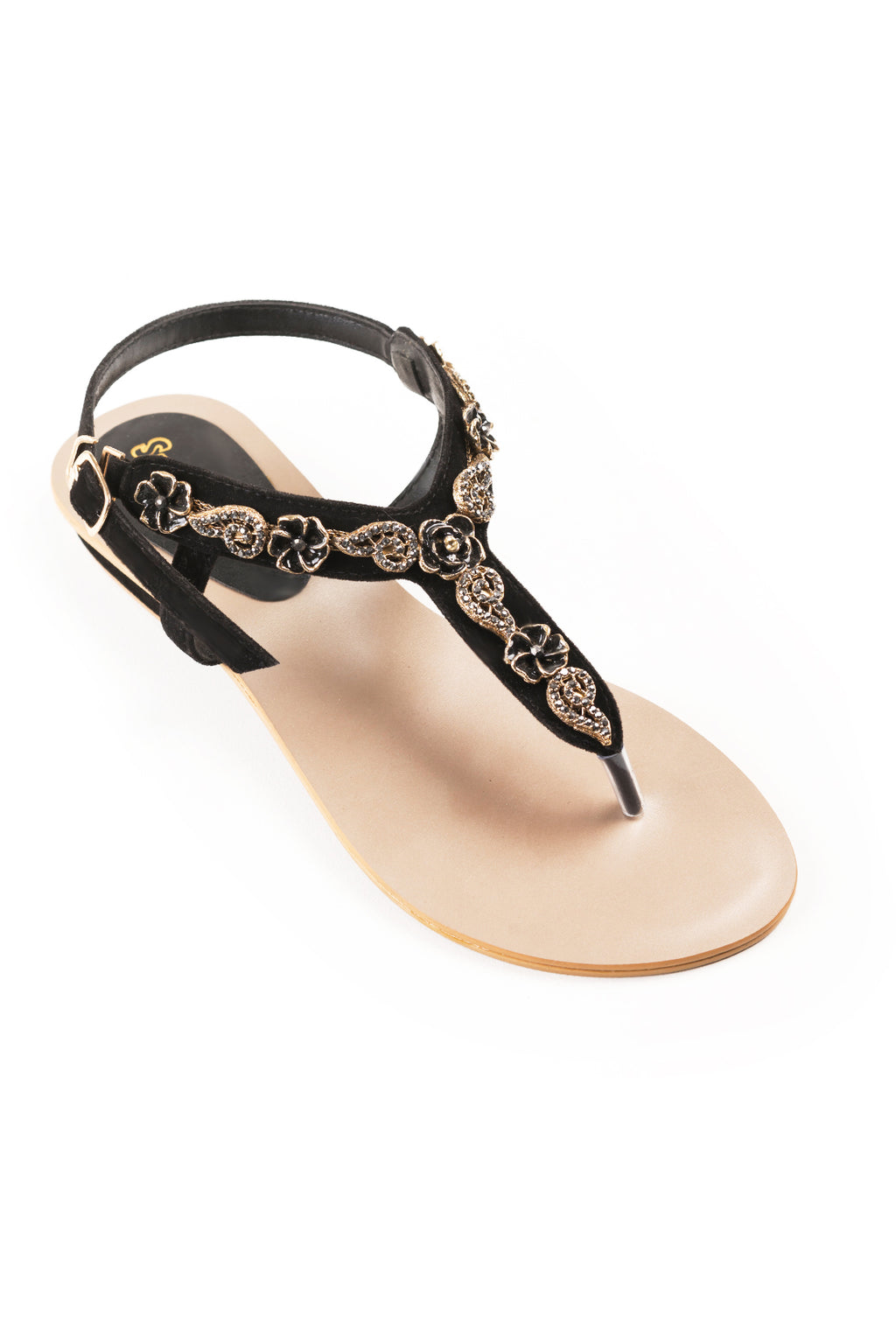 Black Suede Slipper L02295/2S0
